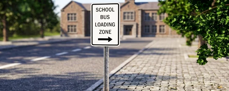 Road sign shown for this question
