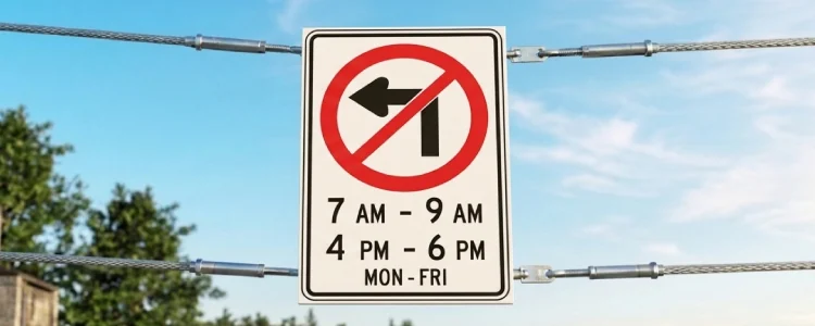Road sign shown for this question