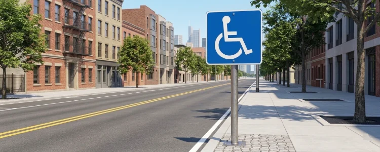 Road sign shown for this question